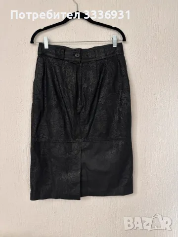 Пола от естествена кожа, снимка 2 - Поли - 49748189