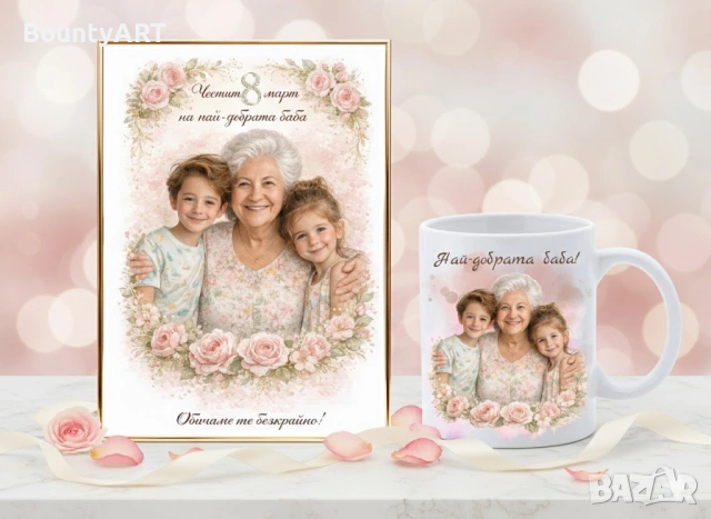 Персонализиран постер/портрет за 8 март. Подарък за най-любимата жена, снимка 4 - Подаръци за жени - 53521263