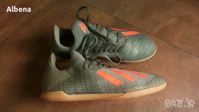 Adidas Ndoor X 19.3 IN J Soccer Shoes Размер EUR 37 1/3 / UK 4 1/2 детски за футбол в зала 187-13-S, снимка 2 - Детски маратонки - 43050615