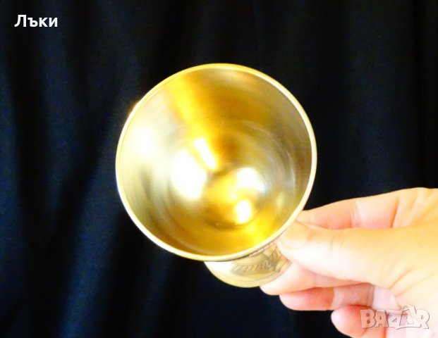 Бронзова чаша 100 мл.,клетъчен емайл,бижу. , снимка 3 - Антикварни и старинни предмети - 27647031