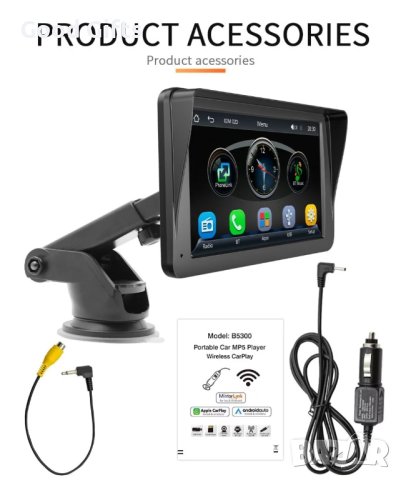 Безжичен Carplay Монитор 7-инча радио Универсално за кола Android Auto сензорен екран, снимка 8 - Аксесоари и консумативи - 43015827