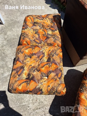 Диван с 2 табуретки и 2 фотьойла, снимка 5 - Дивани и мека мебел - 50509011
