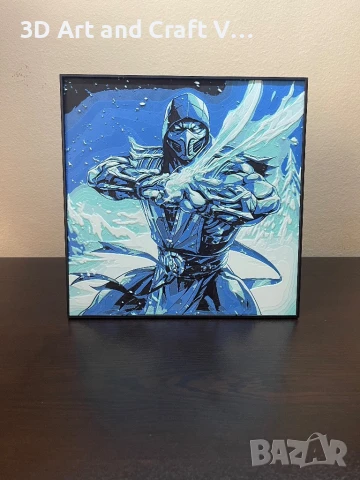 Релефна картина Sub-Zero – Mortal Kombat ❄️