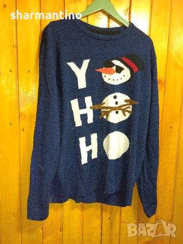 Вълнена коледна блуза XL / XXL- 8 лв, снимка 4 - Пуловери - 52551587