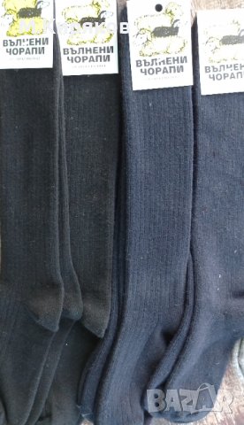 Вълнени плетени чорапи 3/4 до коляното от овча вълна, снимка 7 - Други - 38354685