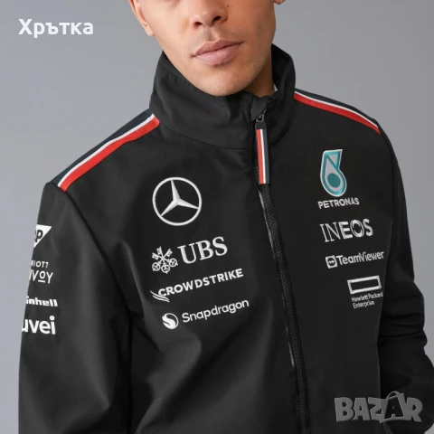 Mercedes AMG F1 Team Softshell - Оригинално мъжко яке р-р XL, снимка 5 - Якета - 50504469