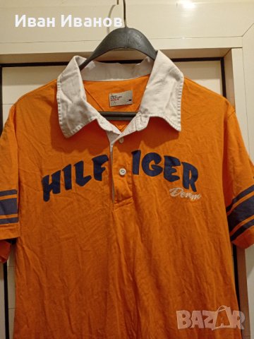 Оригинална фланелка с яка Tommy Hilfiger - размер Л - 10лв, снимка 1 - Тениски - 43022629