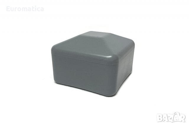 Крайна PVC капачка за алуминиев профил 40x40 мм - Сив цвят, снимка 1 - Строителни материали - 37947577