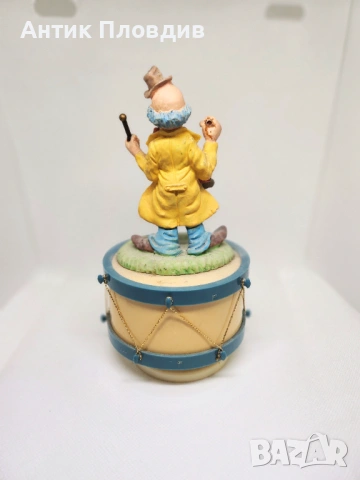 Керамичен музикален карусел – клоун, снимка 4 - Декорация за дома - 53382131