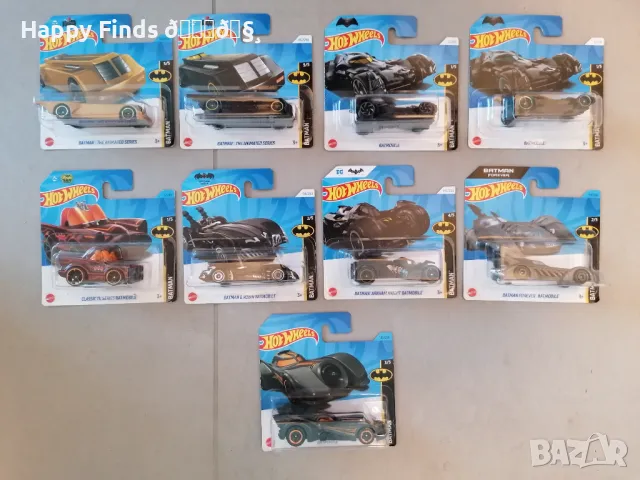 💕🧸Сет от 9 колички Hot Wheels Батман Batman, снимка 1