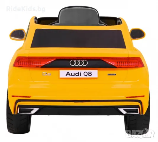 Audi Q8 12V – Детски акумулаторен джип, Жълт, EVA гуми, снимка 7 - Детски велосипеди, триколки и коли - 50423440