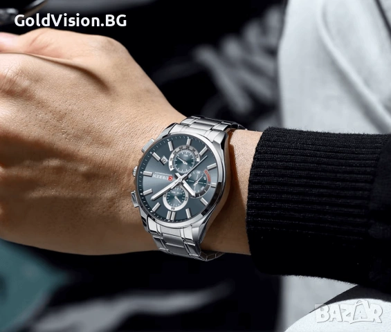Мъжки часовник – CURREN 8475 + ПОДАРЪК, снимка 4 - Мъжки - 53206629