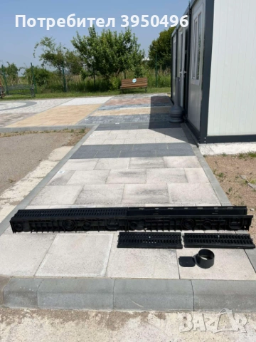 Линеен отводнител 100х100х1m с решетка PAGF, B125 - #Земелрок