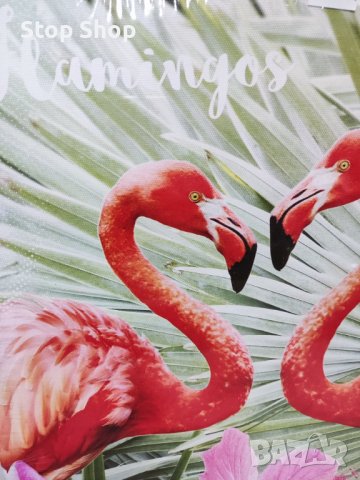 Картина Flamingo фламинго 40x40см , снимка 5 - Картини - 38262231