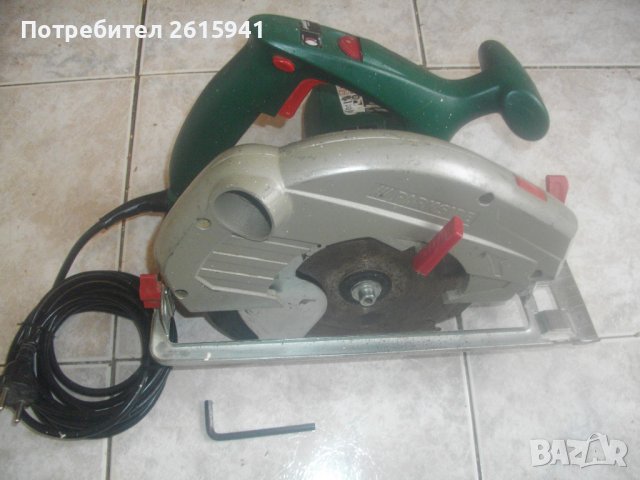 1300 Вата-Лазерен Немски Ръчен Циркуляр-Отличен-ф190мм-Реже 65мм-PARKSIDE PHKS1300A1, снимка 2 - Измервателни инструменти - 38590545