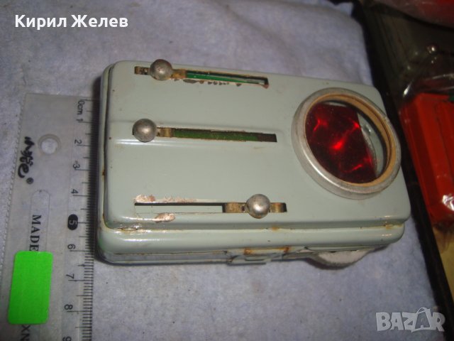 СТАРО СИГНАЛНО МЕТАЛНО РЯДКО РЕТРО БДЖ ФЕНЕРЧЕ с 4 ЦВЯТА 32178, снимка 2 - Антикварни и старинни предмети - 38276978
