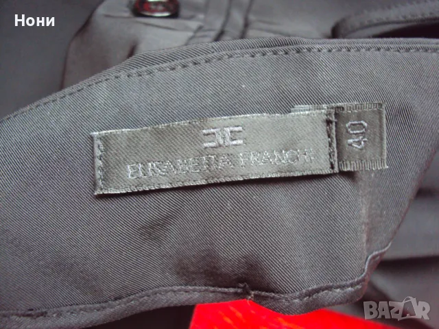 Оригинален панталон Celyn b на Elisabetta Franchi черен номер 40, снимка 3 - Панталони - 50160949