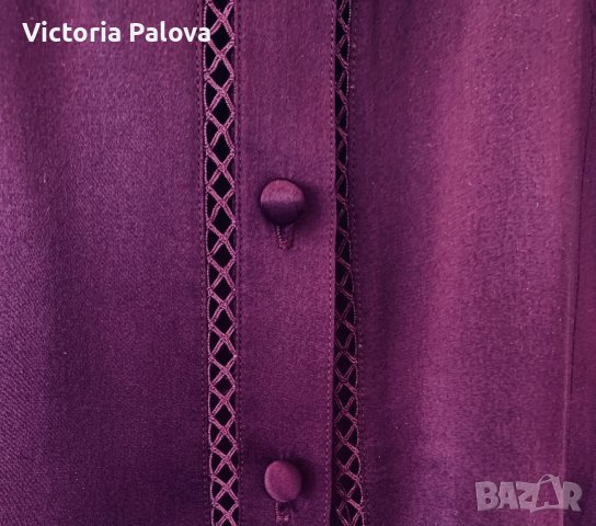 Ефектна риза/блуза кралска коприна, снимка 7 - Ризи - 40450830