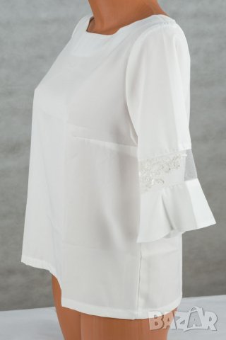 Дамска блуза цвят екрю марка 1st Somnium , снимка 3 - Ризи - 38213830