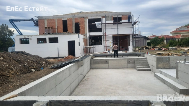 ПРОДАВА СЕ! Новострояща се луксозна къща близо до Пловдив, снимка 5 - Къщи - 51133034