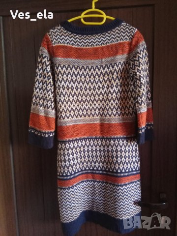цветна туника плетиво , снимка 2 - Блузи с дълъг ръкав и пуловери - 27599166