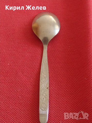 Стара лъжичка за кафе чай красива орнаментика неръждавейка за КОЛЕКЦИЯ ДЕКОРАЦИЯ БИТОВ КЪТ 31648, снимка 5 - Други ценни предмети - 43814470