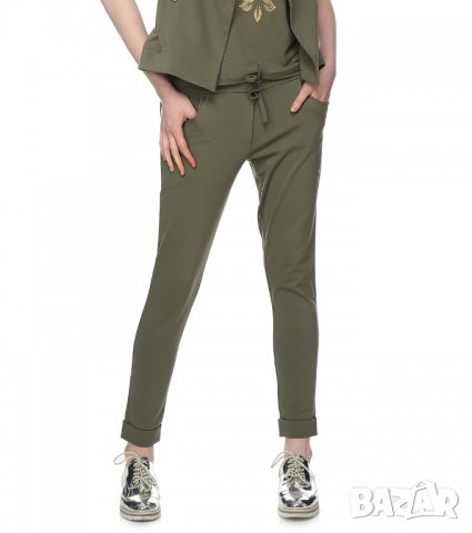 Дамски панталон в цвят каки марка Yuliya Babich