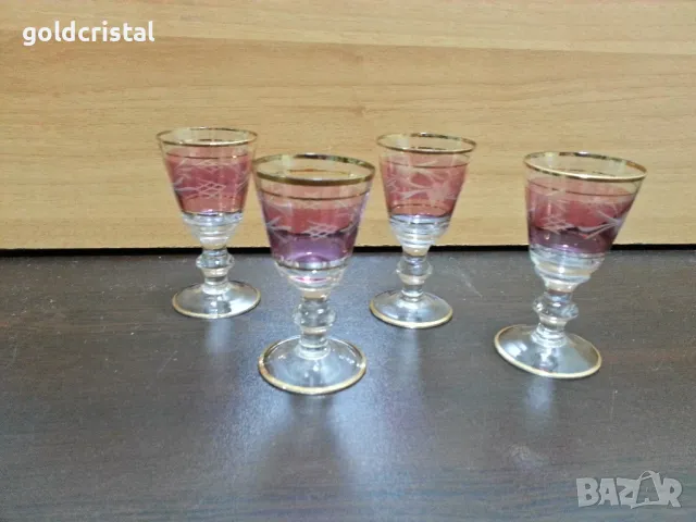 ретро стъклени чаши , снимка 1