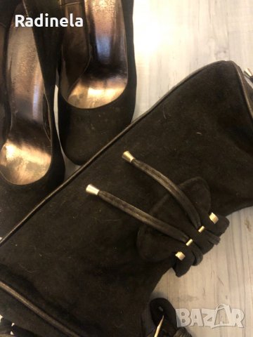 Дамски обувки - велур с чанта, снимка 9 - Дамски обувки на ток - 31639404