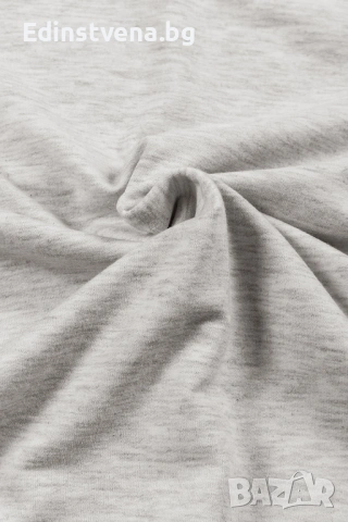 Дамска блуза тип туника в сиво, с поло яка, снимка 13 - Блузи с дълъг ръкав и пуловери - 53041292