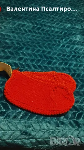 Дамски плетени терлици три листенца 