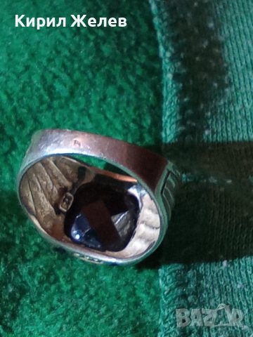 СТИЛЕН СКЪПОЦЕНЕН СРЕБЪРЕН АРТ ПРЪСТЕН СРЕБРО 925 с ГОЛЯМ ЮВЕЛИРНО ФАСЕТИРАН ЧЕРЕН ОНИКС 28724, снимка 2 - Пръстени - 37252487
