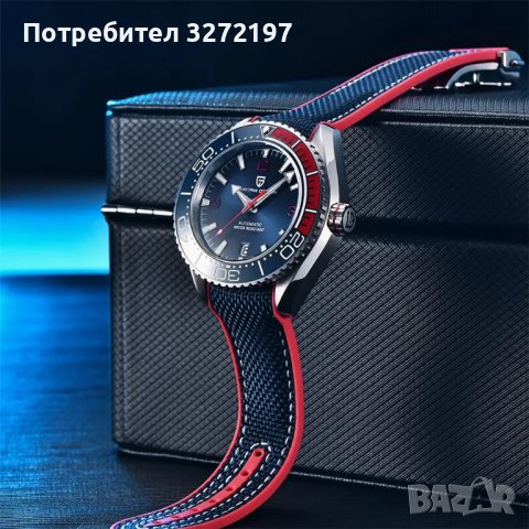 PAGANI DESIGN автоматичен часовник SEIKO NH35,сапфир,неръждаема стомана,водоустойчив,дата,безел, снимка 2 - Мъжки - 43210849