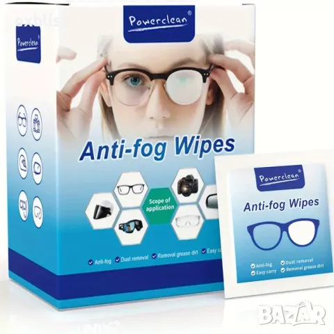 Кърпички против изпотяване за очила и лещи 20бр