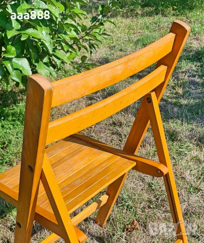 Столове сгъваеми парен бук комплект, снимка 5 - Столове - 52189022