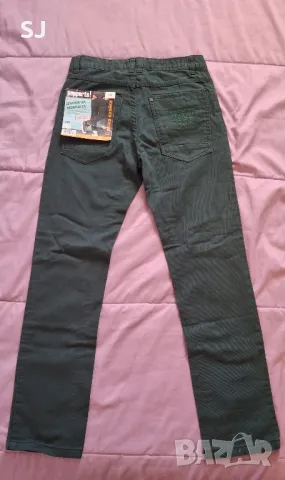 Детски зелени дънки за момче, нови, размер 146, снимка 4 - Детски панталони и дънки - 28708599