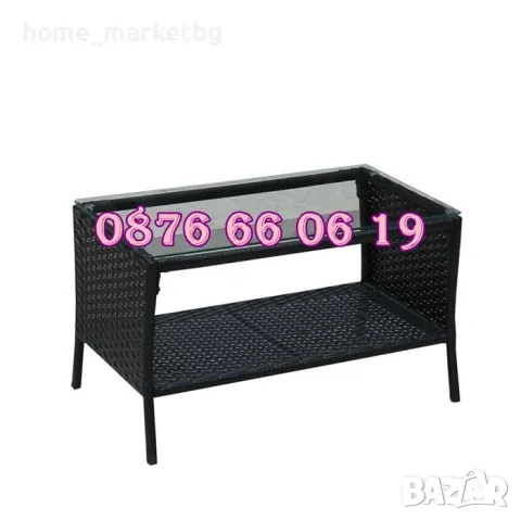 Градински ратанов комплект 4 части /маса, диван и 2 фотьойла/, снимка 7 - Градински мебели, декорация  - 49903492