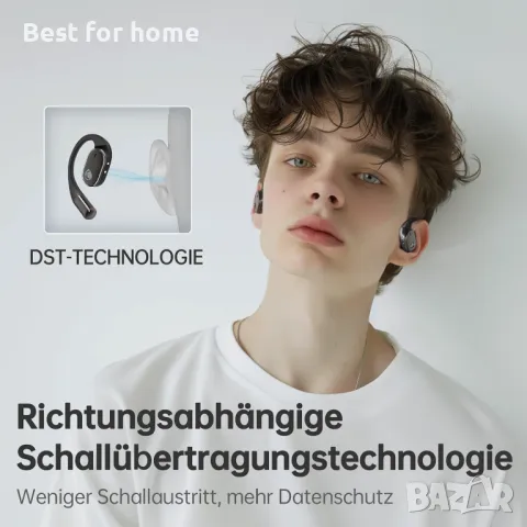  Bluetooth слушалки с отворено ухо NEUNVOX, снимка 3 - Bluetooth слушалки - 50035158