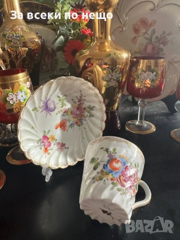 Dresden Germany  Circa 1901 The Carl Thieme porcelain company was founded in 1886 Код P1916, снимка 16 - Декорация за дома - 53388770