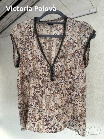 Нежна блуза KELLO 100% коприна Дания, снимка 3 - Корсети, бюстиета, топове - 32216403