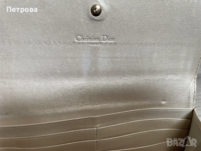 Златен портфейл Dior, снимка 6 - Портфейли, портмонета - 52148419
