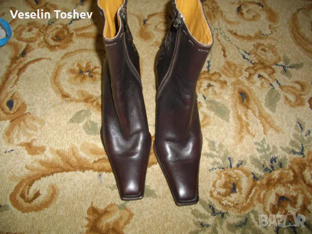 Дамски боти полуботушки  италиански, снимка 3 - Дамски боти - 49880506