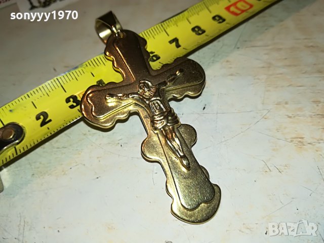ЗЛАТЕН КРЪСТ С ХРИСТОС 2809221810, снимка 7 - Колекции - 38150049