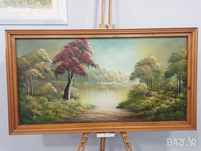 Големи маслени пейзажи (90x50 см) – Старинно излъчване!