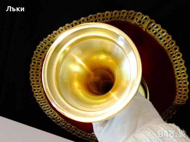 Царски бронзов бокал,чаша за вино 500 мл.,лози,грозде , снимка 12 - Антикварни и старинни предмети - 37274989