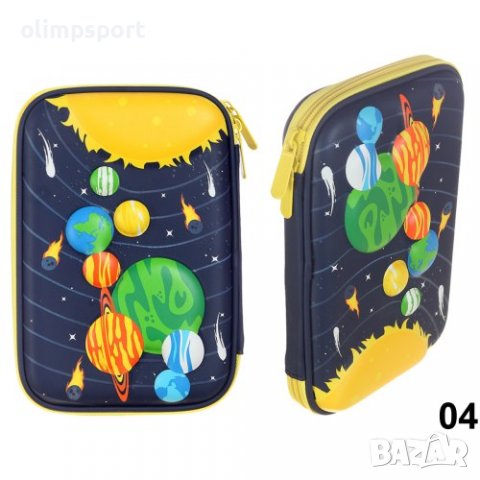 Несесер ученически шит , с 1 цип и релефна картинка. Несесерът има 1 самостоятелно отделение, затвар, снимка 6 - Ученически пособия, канцеларски материали - 37820639