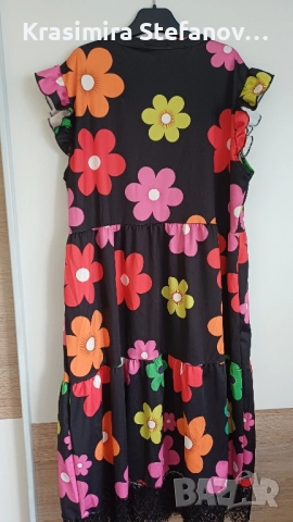 дамска многоцветна рокля, снимка 4 - Рокли - 52399861