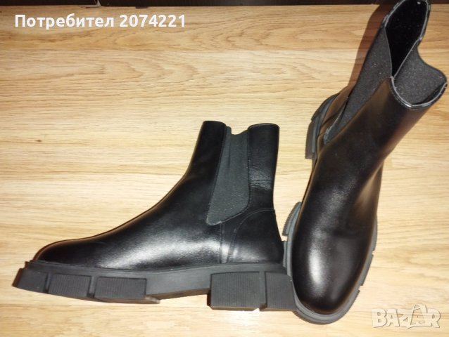 Равни кожени боти, снимка 5 - Дамски боти - 35823113