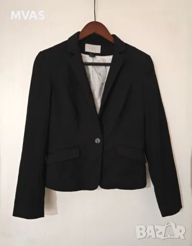 H&m Дамско черно вталено класическо сако XS S