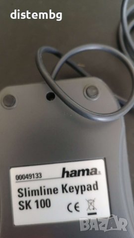 ​Цифрова клавиатура Hama Slimline Keypad SK100 , снимка 2 - Клавиатури и мишки - 37283058